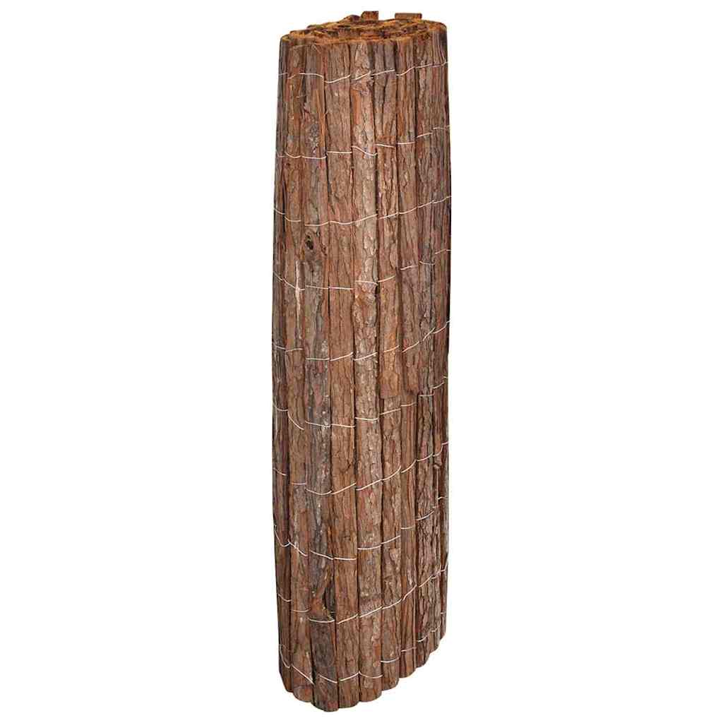 vidaXL Φράχτης από φλοιό δέντρου 100 x 600 cm Φλοιός Καφέ - Image 2