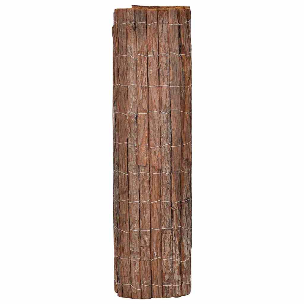 vidaXL Φράχτης από φλοιό δέντρου 100 x 600 cm Φλοιός Καφέ - Image 4