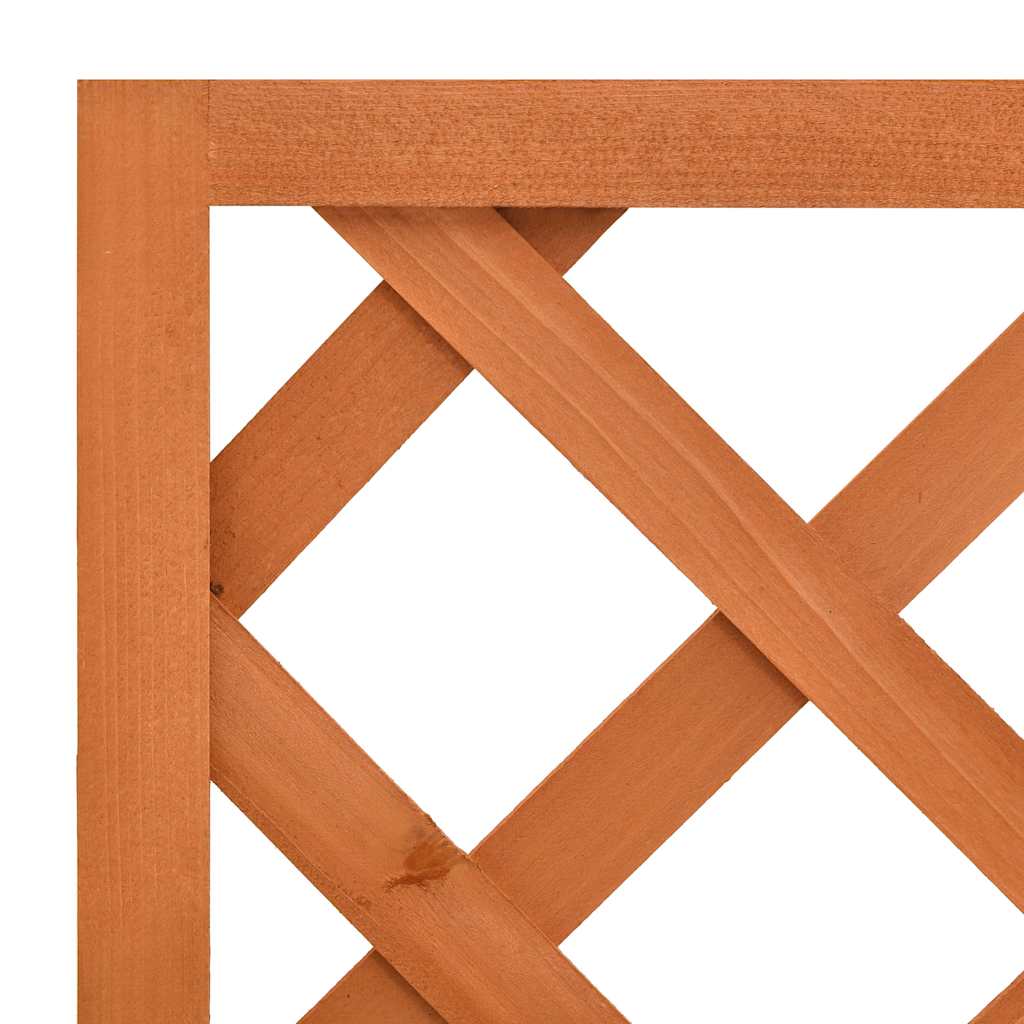 vidaXL Γλάστρα Κήπου με Καφασωτό Πορτοκαλί 50x25x90 εκ. Ξύλο Ελάτης - Image 5