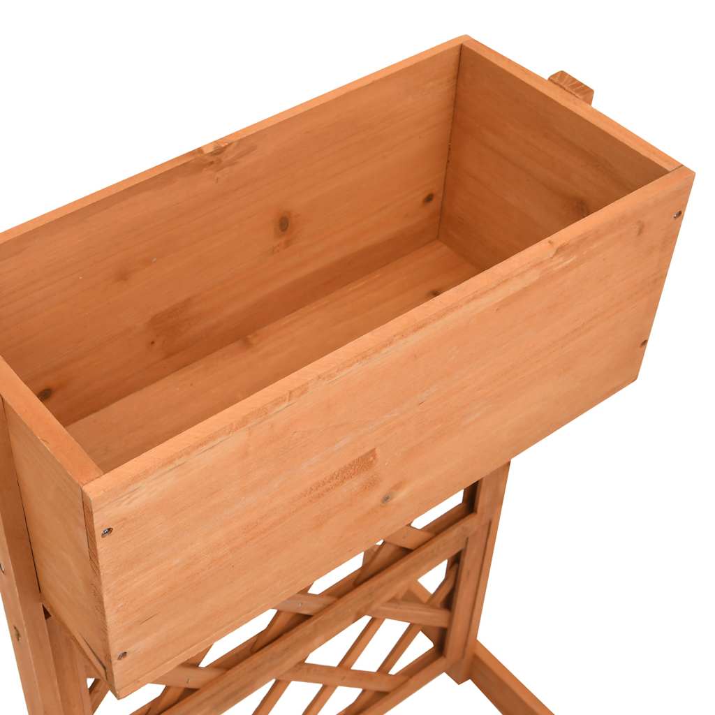 vidaXL Γλάστρα Κήπου με Καφασωτό Πορτοκαλί 45x30x74 εκ. Ξύλο Ελάτης - Image 4