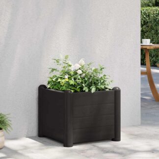 vidaXL Ζαρντινιέρα Υπερυψωμένη Ανθρακί 43 x 43 x 35 εκ. Πολυπροπυλένιο