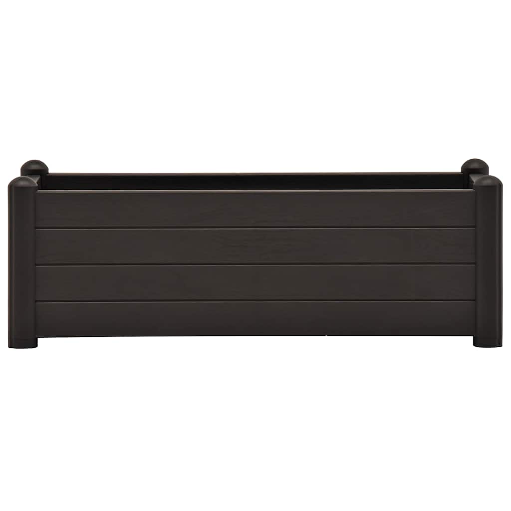 vidaXL Ζαρντινιέρα Υπερυψωμένη Ανθρακί 100x43x35 εκ. Πολυπροπυλένιο - Image 3