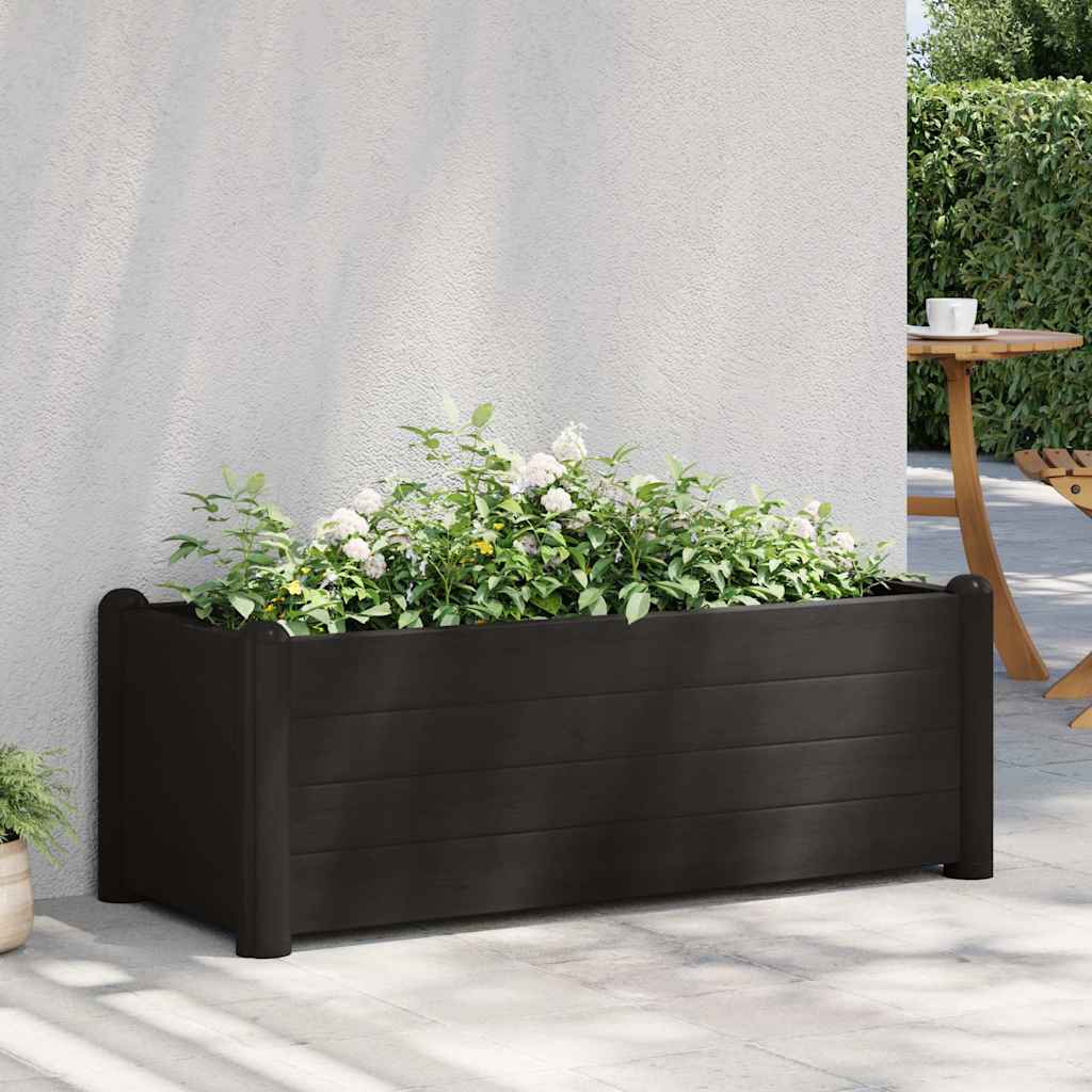vidaXL Ζαρντινιέρα Υπερυψωμένη Ανθρακί 100x43x35 εκ. Πολυπροπυλένιο