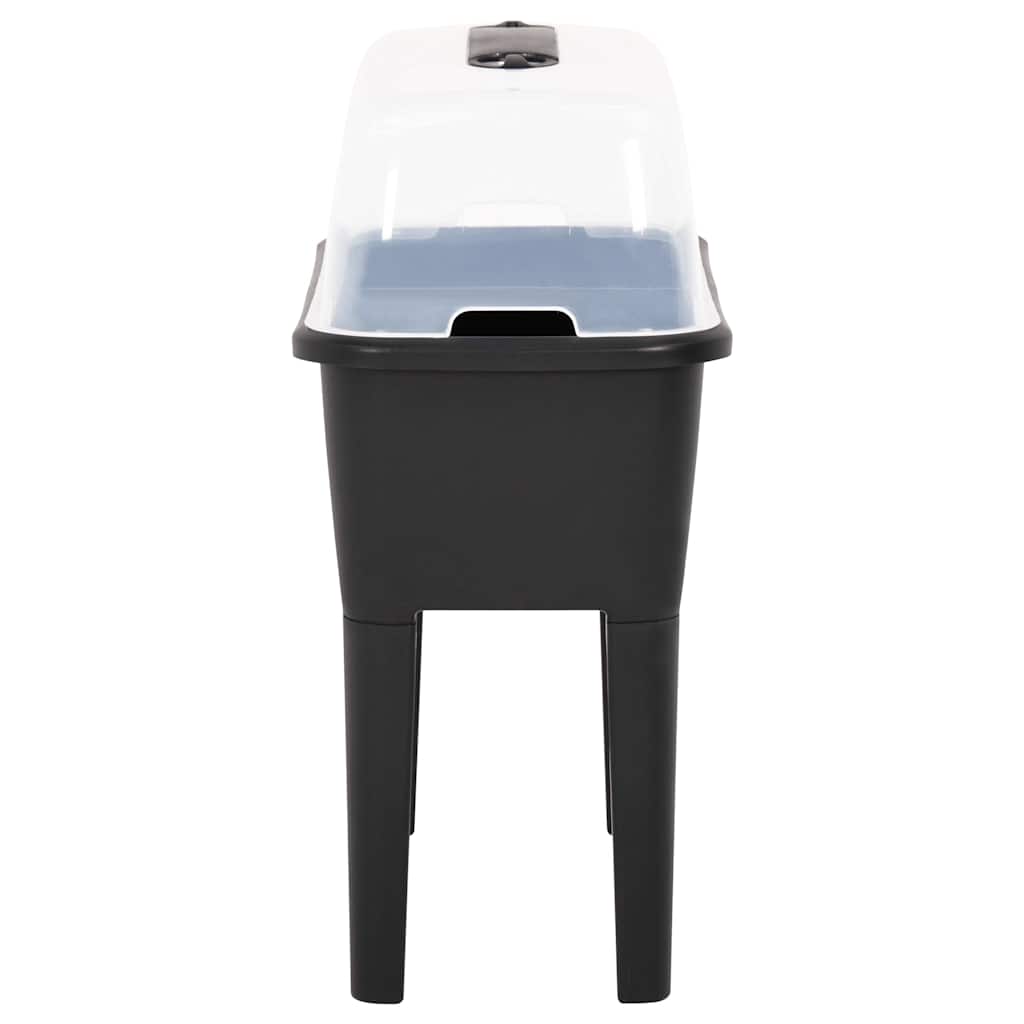 vidaXL Ζαρντινιέρα Υπερυψωμένη 77 x 38,7 x 82 εκ. από Πολυπροπυλένιο - Image 3