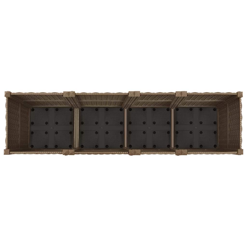 vidaXL Υπερυψωμένο Κρεβάτι 160x40x38 εκ. από Πολυπροπυλένιο - Image 5