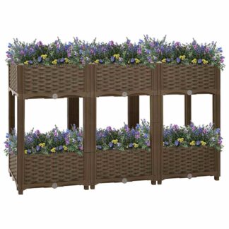 vidaXL Ζαρντινιέρα 120 x 40 x 71 εκ. από Πολυπροπυλένιο