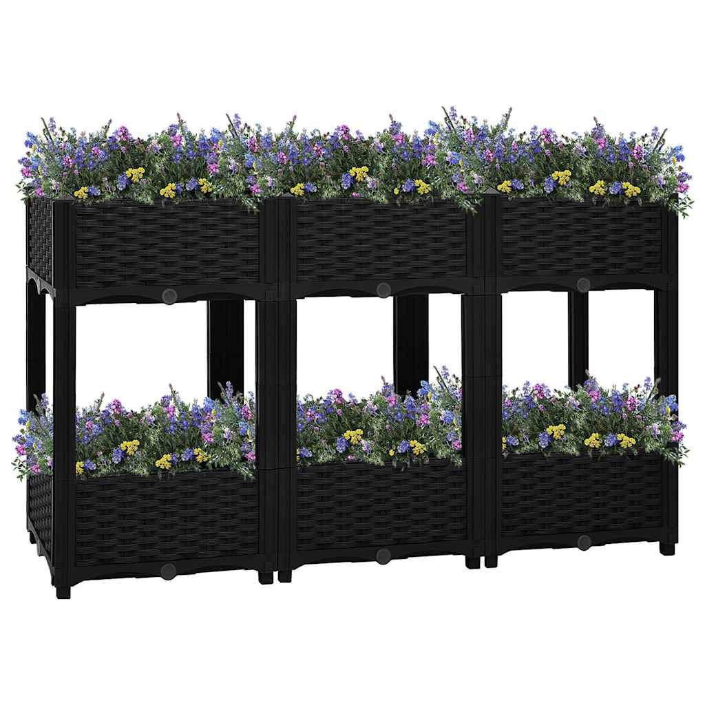 vidaXL Ζαρντινιέρα 120 x 40 x 71 εκ. από Πολυπροπυλένιο