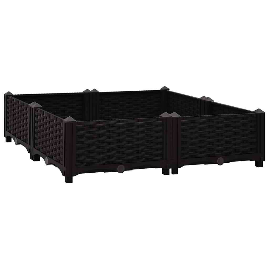 vidaXL Ζαρντινιέρα 80 x 80 x 23 εκ. από Πολυπροπυλένιο - Image 2