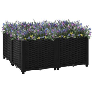 vidaXL Ζαρντινιέρα 80 x 80 x 38 εκ. από Πολυπροπυλένιο