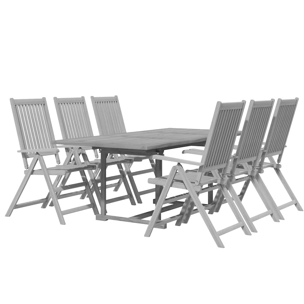 vidaXL Σετ Τραπεζαρίας Κήπου 7 Τεμαχίων από Μασίφ Ξύλο Ακακίας - Image 3