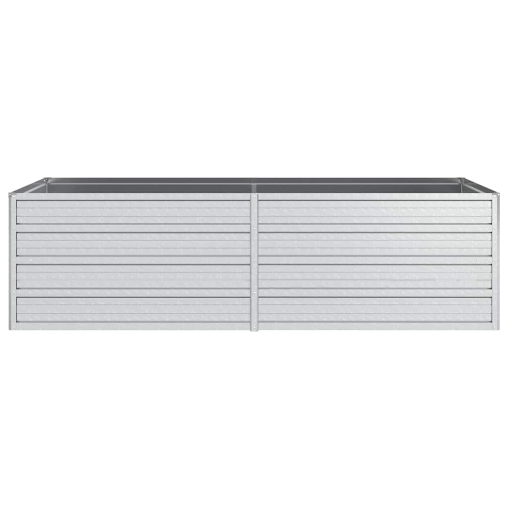 vidaXL Ζαρντινιέρα Υπερυψωμένη Ασημί 160x80x45 εκ. Γαλβανισμ. Χάλυβας - Image 4