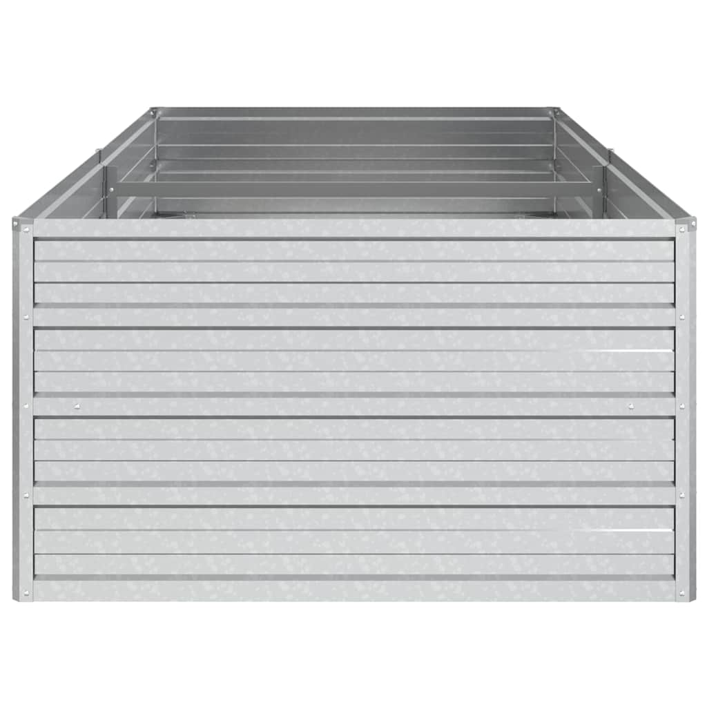 vidaXL Ζαρντινιέρα Υπερυψωμένη Ασημί 160x80x45 εκ. Γαλβανισμ. Χάλυβας - Image 5