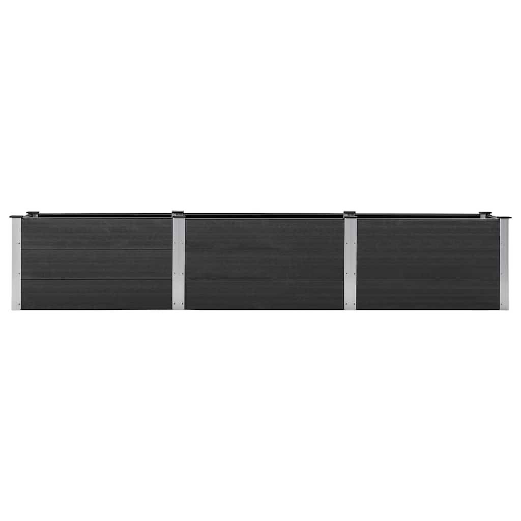 vidaXL Ζαρντινιέρα Υπερυψωμένη Γκρι 300 x 50 x 54 εκ. από WPC - Image 3