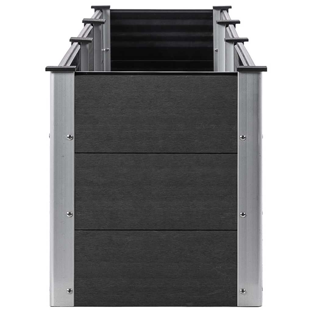 vidaXL Ζαρντινιέρα Υπερυψωμένη Γκρι 300 x 50 x 54 εκ. από WPC - Image 4