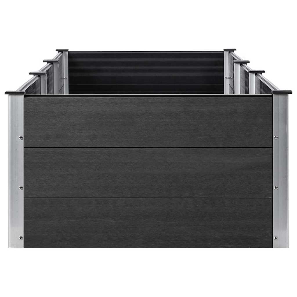 vidaXL Ζαρντινιέρα Κήπου Υπερυψωμένη Γκρι 300 x 100 x 54 εκ. από WPC - Image 4