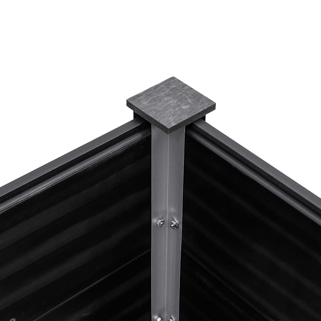vidaXL Ζαρντινιέρα Κήπου Υπερυψωμένη Γκρι 300 x 100 x 54 εκ. από WPC - Image 5
