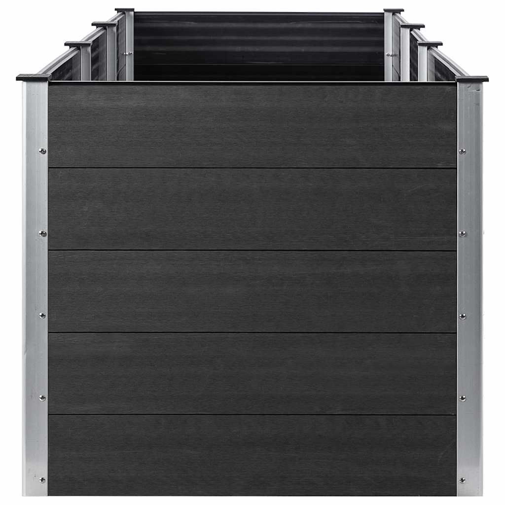 vidaXL Ζαρντινιέρα Υπερυψωμένη Γκρι 300 x 100 x 91 εκ. από WPC - Image 4