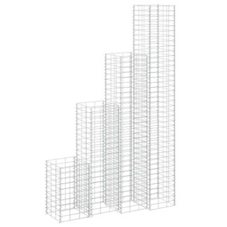 vidaXL Συρματοκιβώτια-Γλάστρες Υπ. 4τεμ 30x30x50/100/150/200εκ Σιδερ.