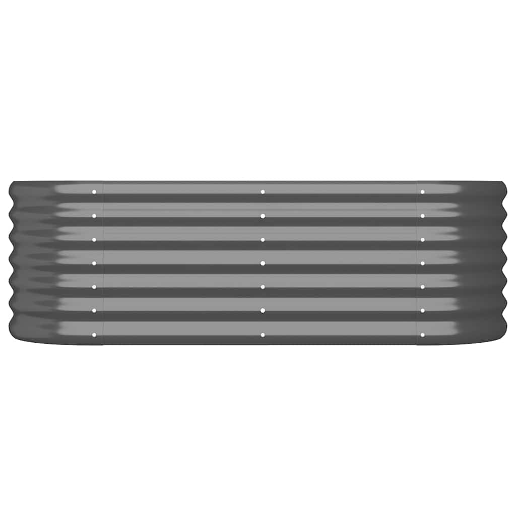 vidaXL Ζαρντινιέρα Υπερυψ. Ανθρακί 114x40x36 εκ. Γαλβανισμένος χάλυβας - Image 3
