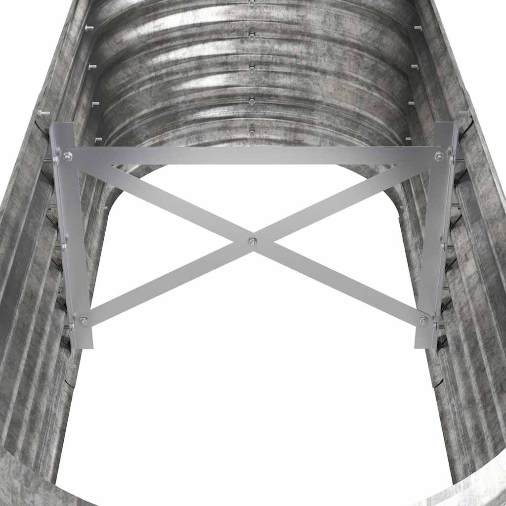 vidaXL Ζαρντινιέρα Υπερυψωμένη Ασημί 114x40x36 εκ. Γαλβανισμένος χάλυβας - Image 5