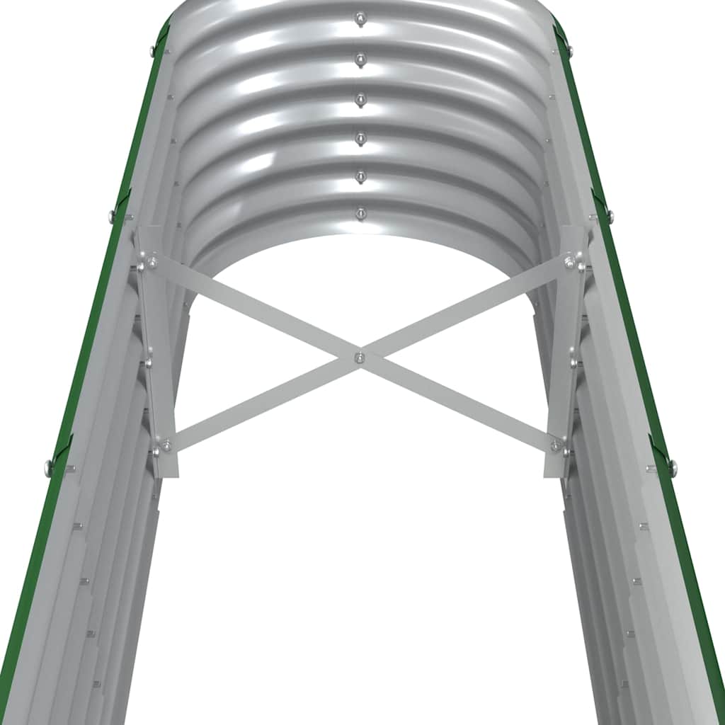 vidaXL Ζαρντινιέρα Πράσινη 260x40x36 εκ Γαλβανισμένος χάλυβας - Image 5