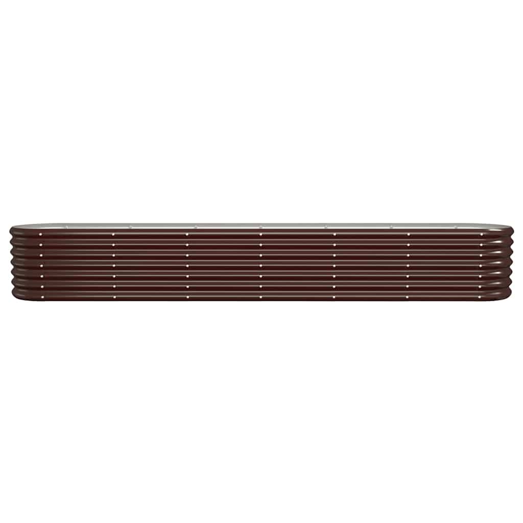 vidaXL Ζαρντινιέρα Καφέ 260x40x36 εκ. Γαλβανισμένος χάλυβας - Image 3
