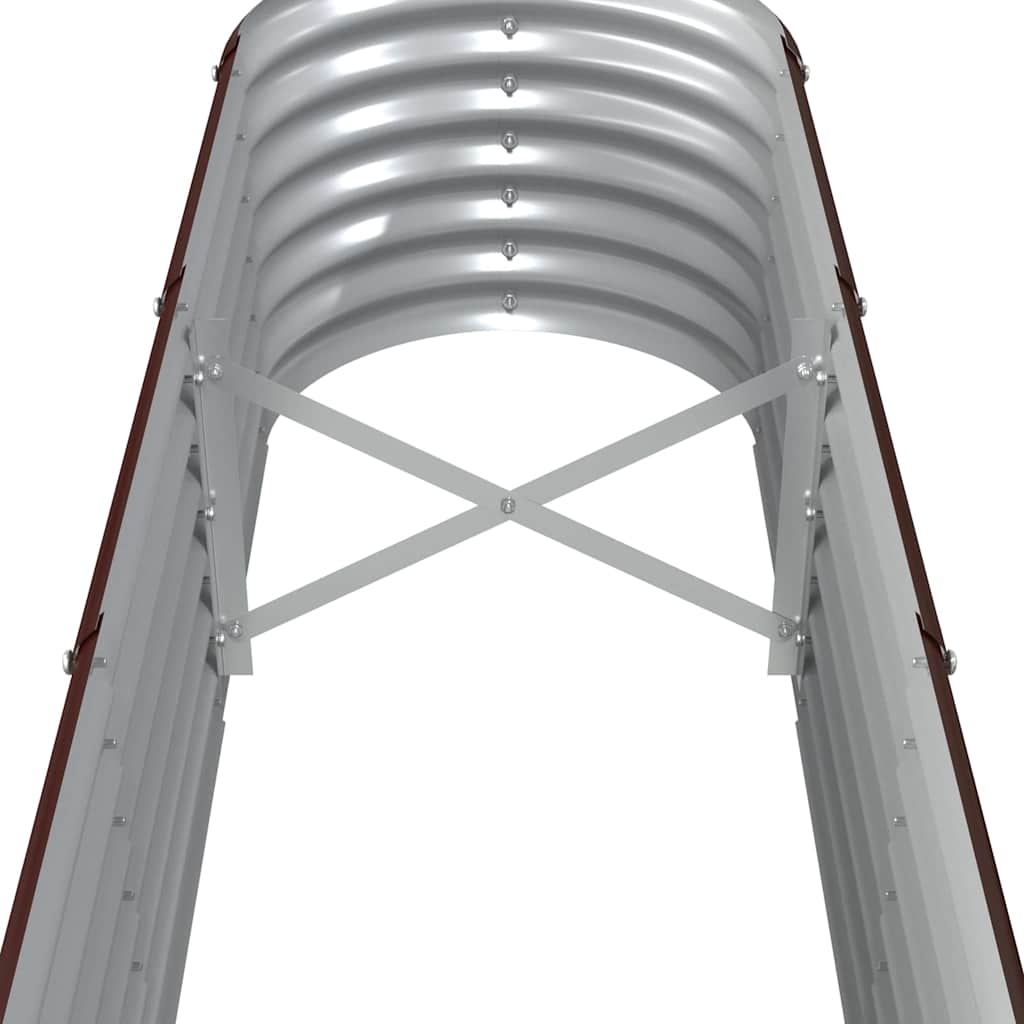 vidaXL Ζαρντινιέρα Καφέ 260x40x36 εκ. Γαλβανισμένος χάλυβας - Image 5