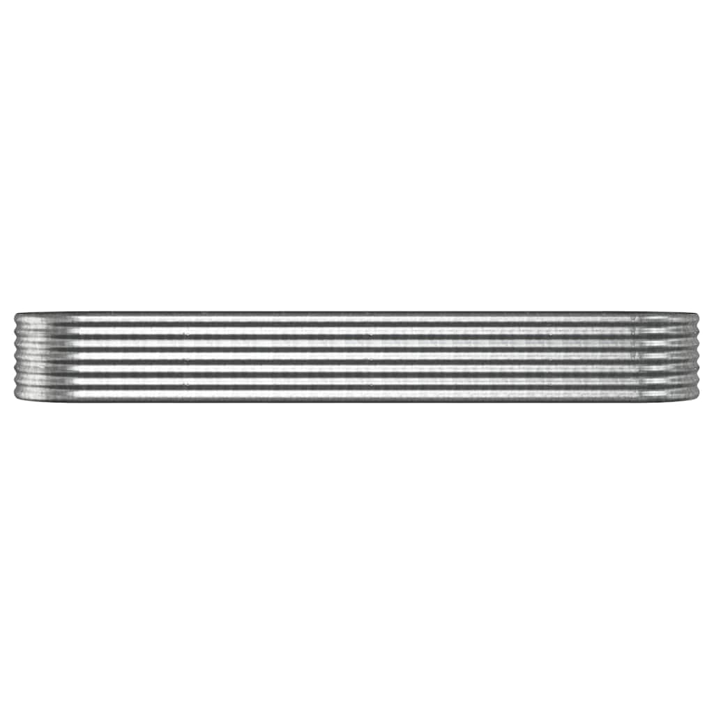 vidaXL Ζαρντινιέρα Ασημί 296x80x36 εκ. Γαλβανισμένος χάλυβας - Image 3