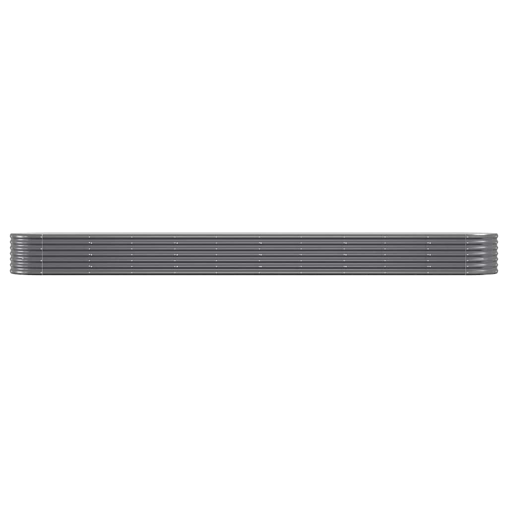 vidaXL Ζαρντινιέρα Ανθρακί 440x80x36 εκ Γαλβανισμένος χάλυβας - Image 3