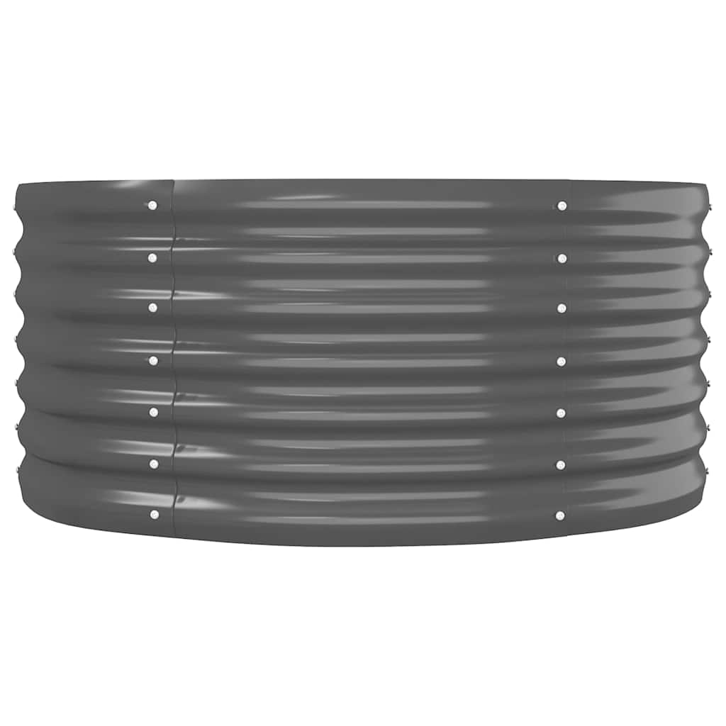 vidaXL Ζαρντινιέρα Ανθρακί 440x80x36 εκ Γαλβανισμένος χάλυβας - Image 4