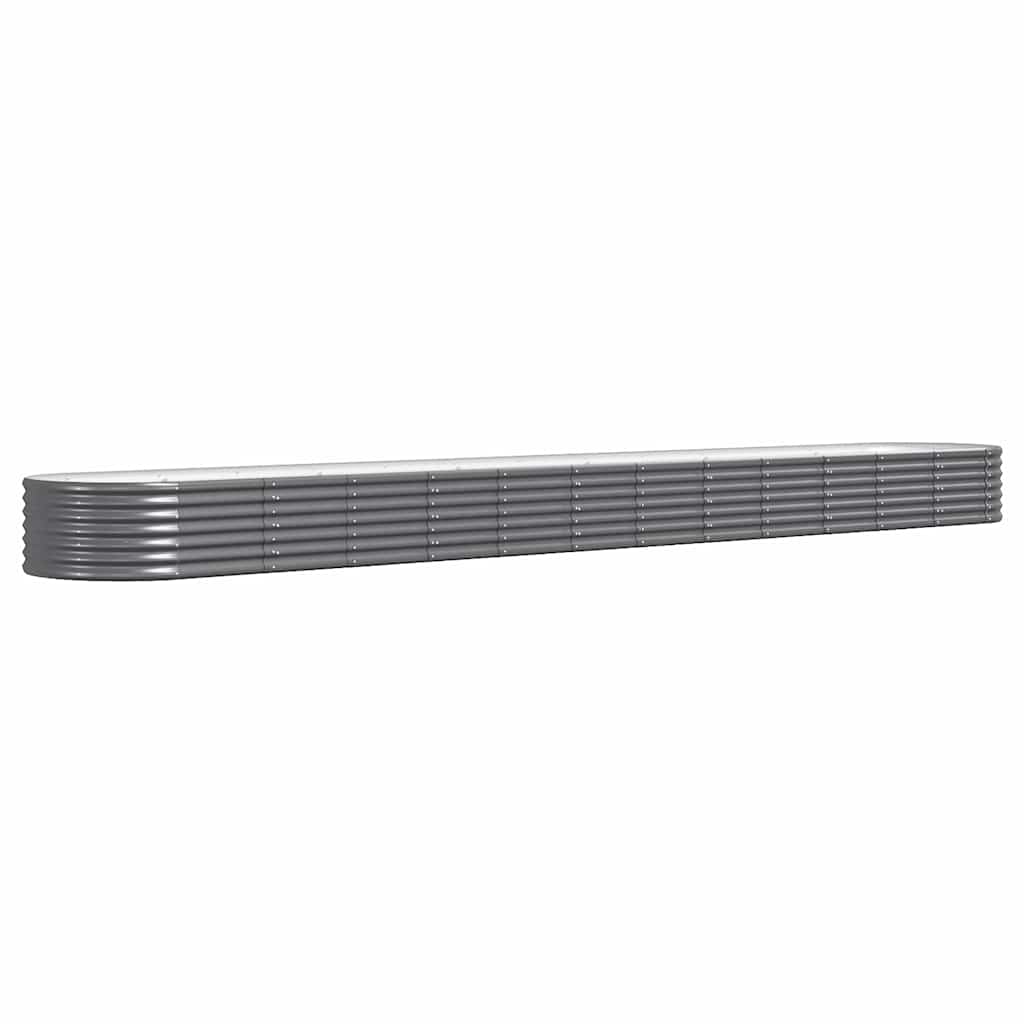 vidaXL Ζαρντινιέρα Ανθρακί 512x80x36 εκ Γαλβανισμένος χάλυβας - Image 2