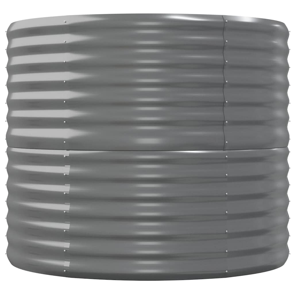 vidaXL Ζαρντινιέρα Γκρι 152x80x68 εκ. Γαλβανισμένος χάλυβας - Image 4