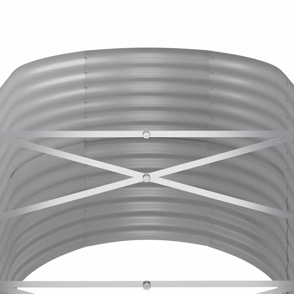 vidaXL Ζαρντινιέρα Καφέ 440x80x68 εκ. Γαλβανισμένος χάλυβας - Image 5