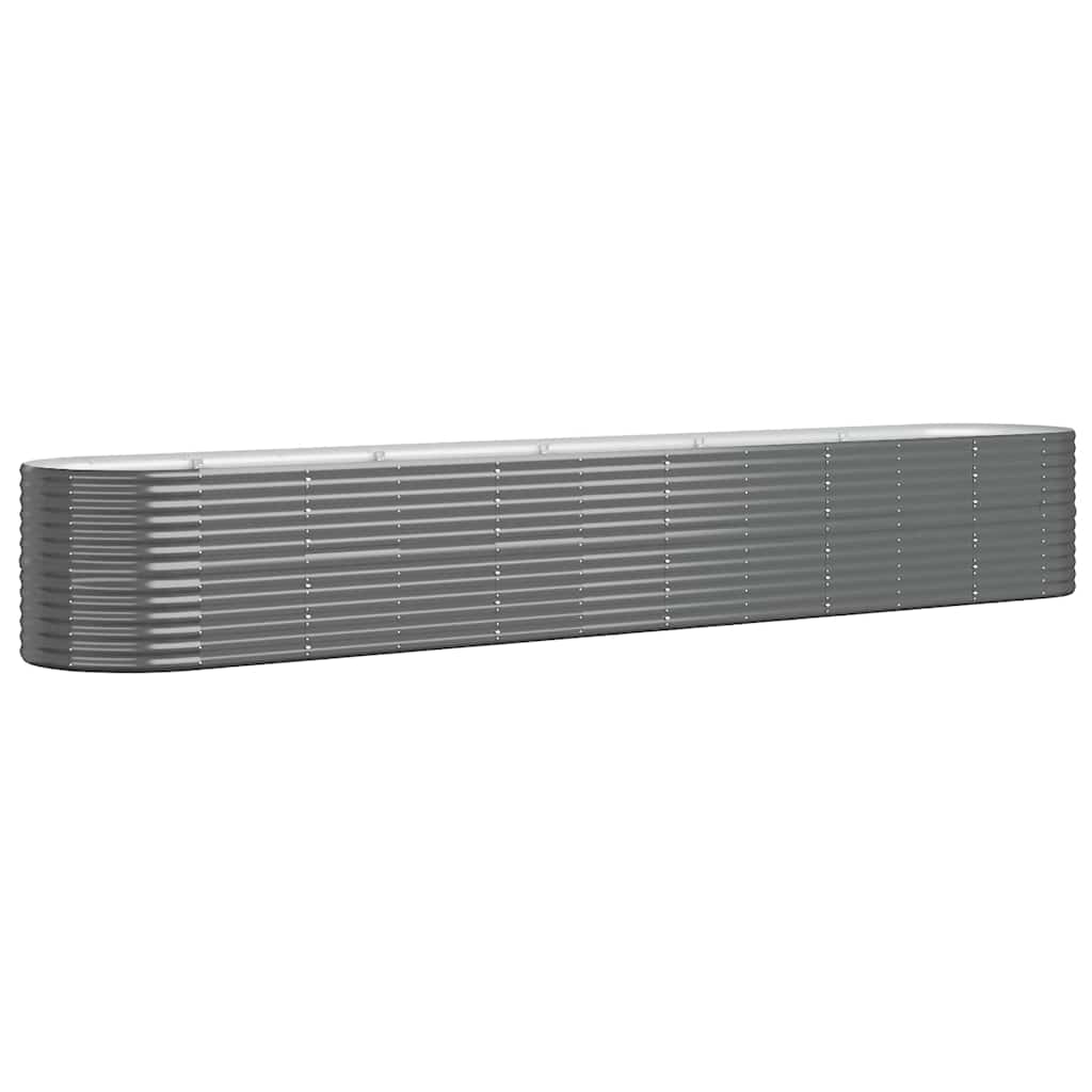 vidaXL Ζαρντινιέρα Ανθρακί 440x80x68 εκ Γαλβανισμένος χάλυβας - Image 2
