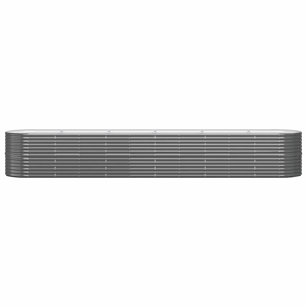 vidaXL Ζαρντινιέρα Ανθρακί 440x80x68 εκ Γαλβανισμένος χάλυβας - Image 3