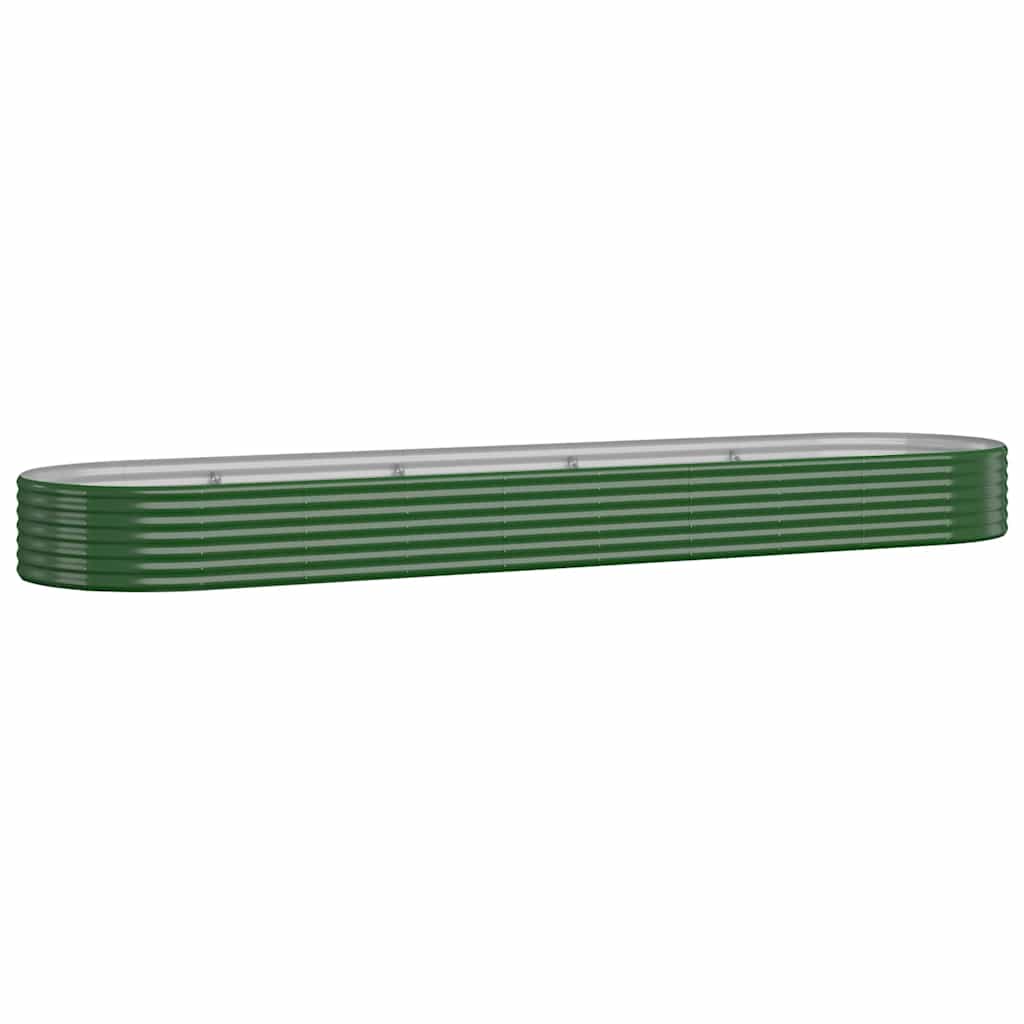 vidaXL Ζαρντινιέρα Πράσινο 396x100x36εκ. Γαλβανισμένος χάλυβας - Image 2
