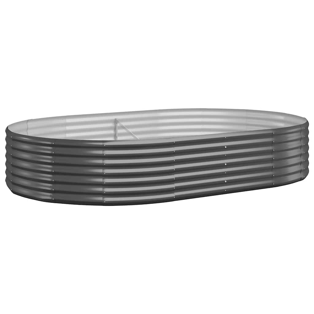 vidaXL Ζαρντινιέρα Ανθρακί 214x140x36εκ Γαλβανισμένος χάλυβας - Image 2