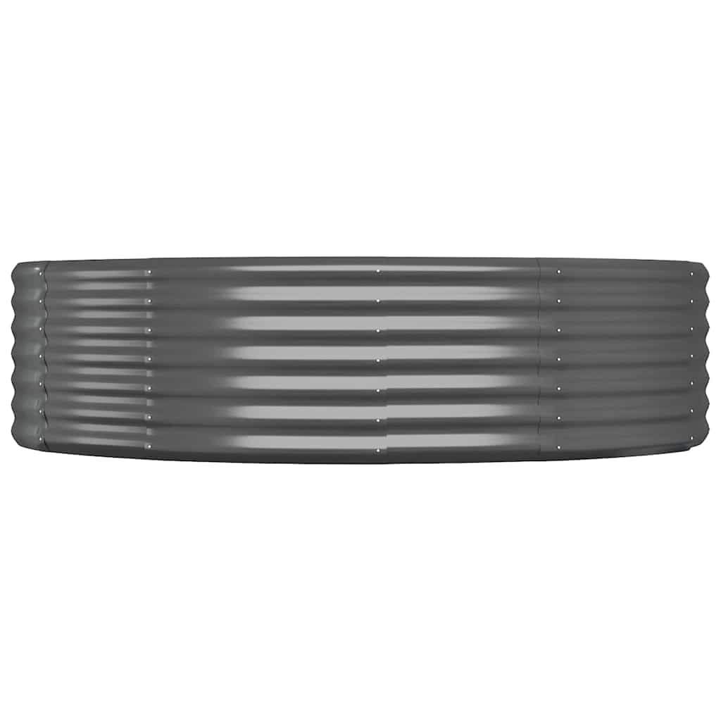 vidaXL Ζαρντινιέρα Ανθρακί 214x140x36εκ Γαλβανισμένος χάλυβας - Image 4