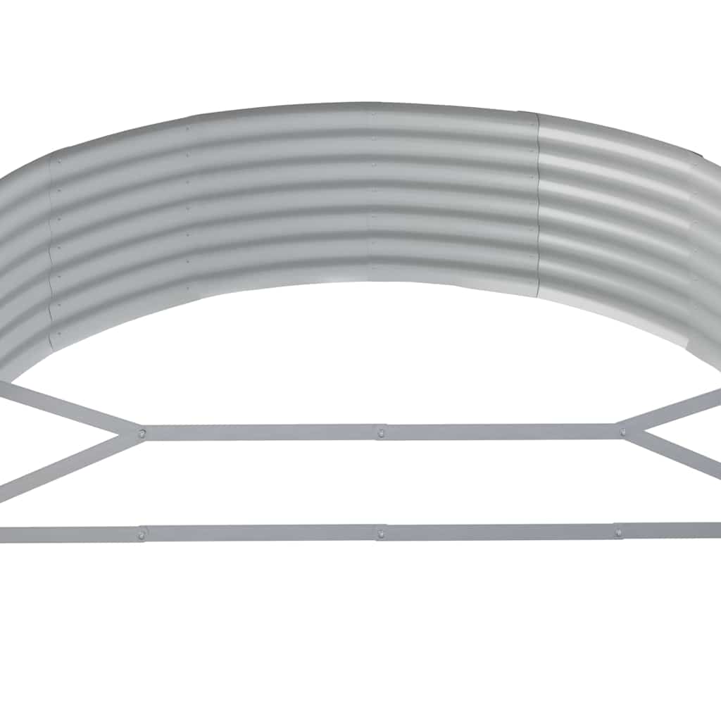 vidaXL Ζαρντινιέρα Ανθρακί 214x140x36εκ Γαλβανισμένος χάλυβας - Image 5