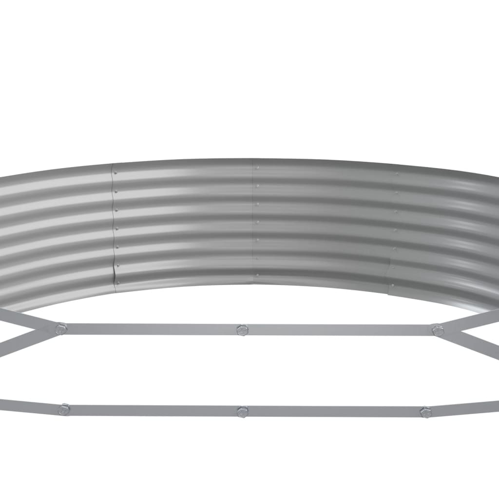 vidaXL Ζαρντινιέρα Καφέ 450x140x36 εκ. Γαλβανισμένος χάλυβας - Image 5