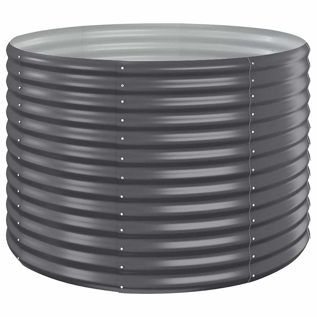 vidaXL Ζαρντινιέρα Ανθρακί 100x100x68εκ Γαλβανισμένος χάλυβας - Image 2