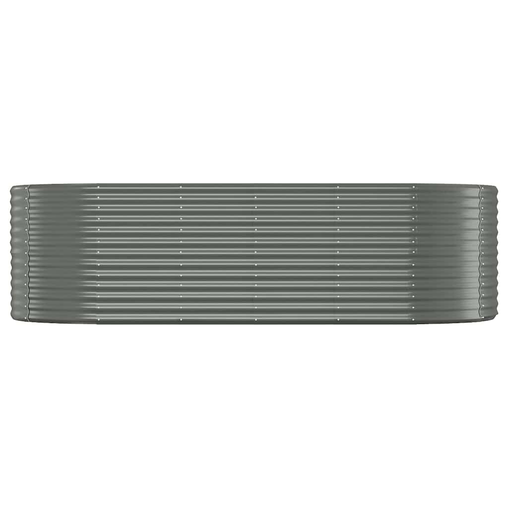 vidaXL Ζαρντινιέρα Γκρι 249x100x68 εκ. Γαλβανισμένος χάλυβας - Image 3