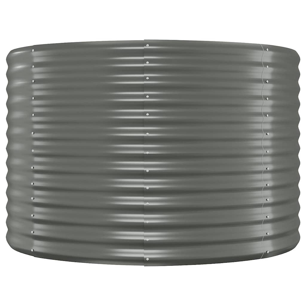 vidaXL Ζαρντινιέρα Γκρι 249x100x68 εκ. Γαλβανισμένος χάλυβας - Image 4