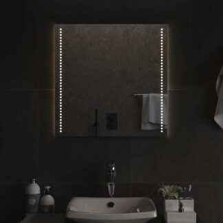 vidaXL Καθρέφτης Μπάνιου με LED 60x60 εκ.