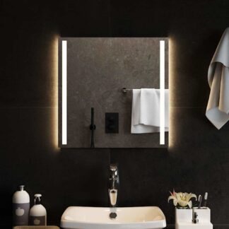 vidaXL Καθρέφτης Μπάνιου με LED 50x50 εκ.