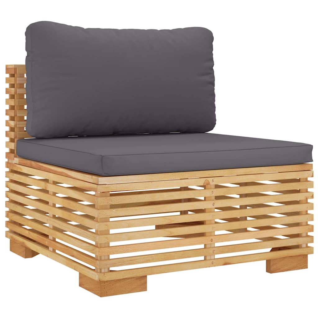 vidaXL Σαλόνι Κήπου Σετ 6 Τεμαχίων από Μασίφ Ξύλο Teak με Μαξιλάρια - Image 4