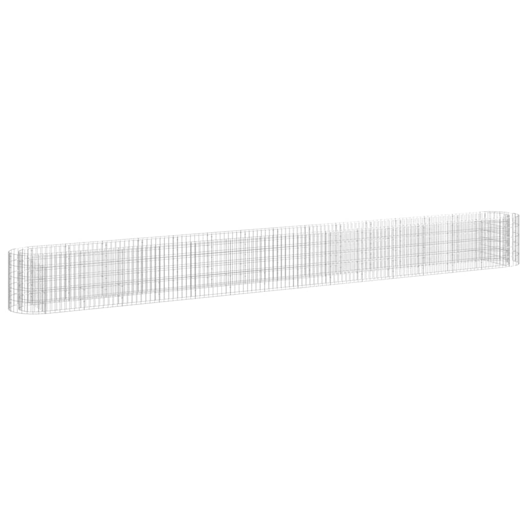 vidaXL Συρματοκιβώτιο-Γλάστρα Υπερυψωμένη 540x50x50 εκ. Γαλβαν. Ατσάλι - Image 2