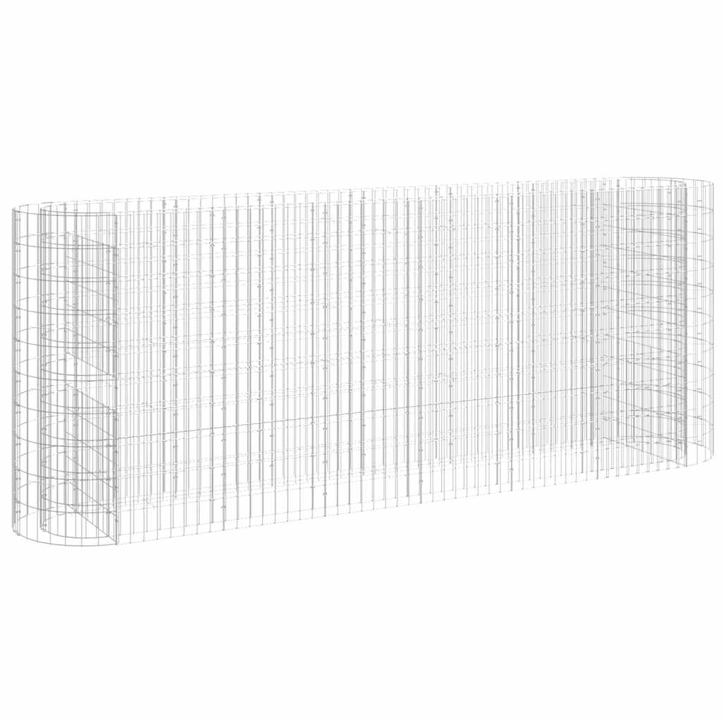 vidaXL Συρματοκιβώτιο-Γλάστρα Υπερυψωμένη 260x50x100 εκ Γαλβαν. Ατσάλι - Image 2