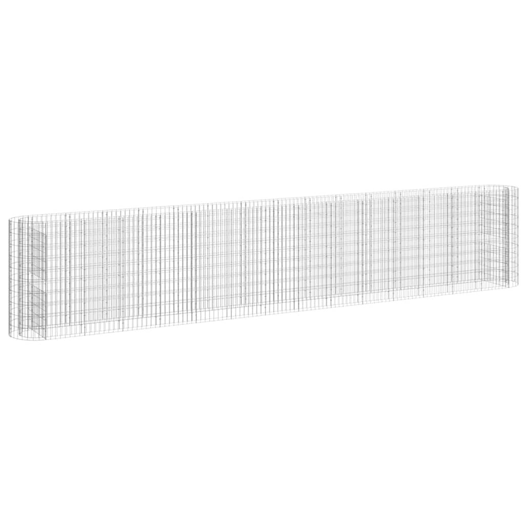 vidaXL Συρματοκιβώτιο-Γλάστρα Υπερυψωμένη 540x50x100 εκ Γαλβαν. Ατσάλι - Image 2