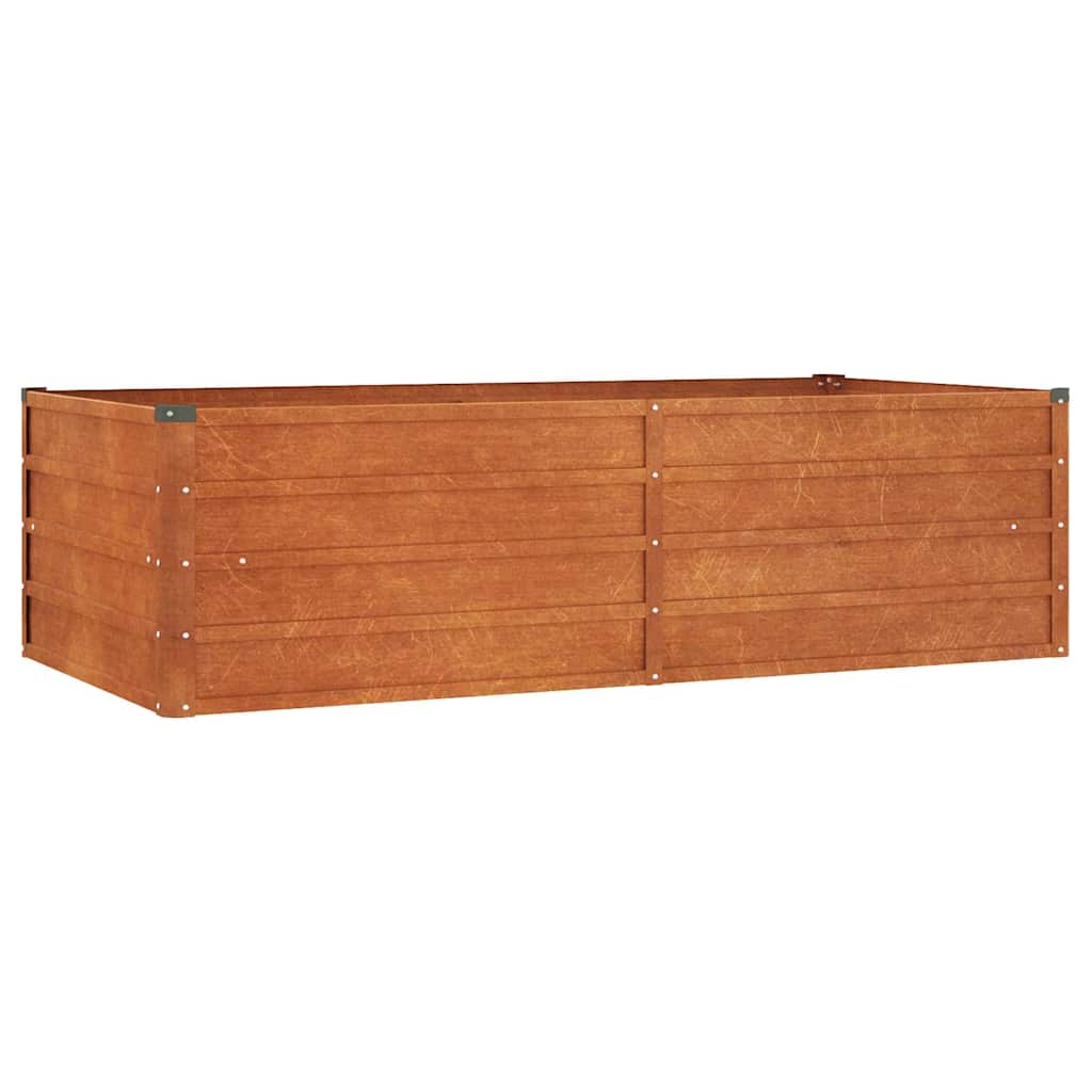 vidaXL Ζαρντινιέρα Σκουριασμένο 160x80x45 εκ. Ατσάλι Σκληρυθέν Αέρα - Image 2